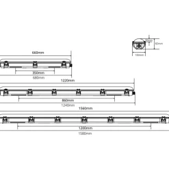 Outlet Green:ID Pragmalux Zeus LED armatur, 120cm, Led Armaturer