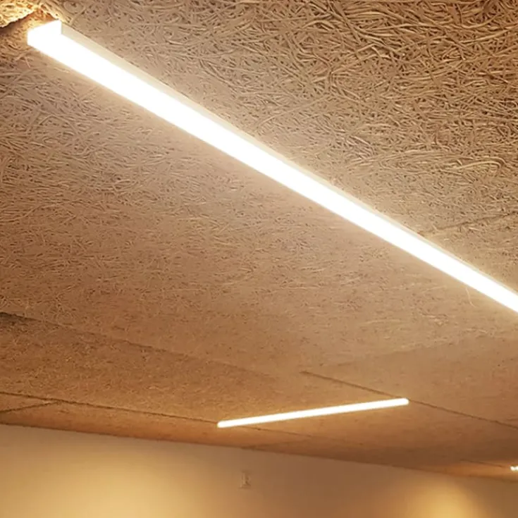 Discount underforsænket LED skinne til Troldtekt loft inkl. 1-10V driver 120 cm, Led Skinner