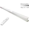 underforsænket LED skinne til Troldtekt loft inkl. TRIAC driver 120 cm, 3000K Led Skinner