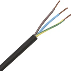 New Gummikabel GKSOJ H05, 3x0,75 mm², metervare Gummikabler