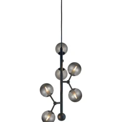 Best Atom vertical lysekrone, røgfarvet Loftlamper