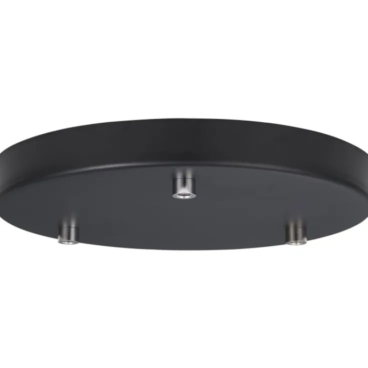 Clearance baldakin, 3 udgange, sort Baldakiner|Halo Design