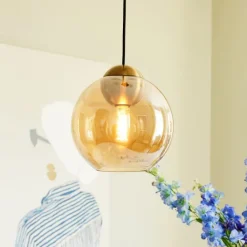 Best Bubbles pendellampa, bärnstensfärgad, Ø24 cm Loftlamper