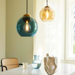 Best Bubbles pendellampa, bärnstensfärgad, Ø24 cm Loftlamper