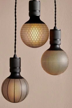 Discount Colors Diamond Print E27 globepære, 3-trins dæmp, 7W Halo Design