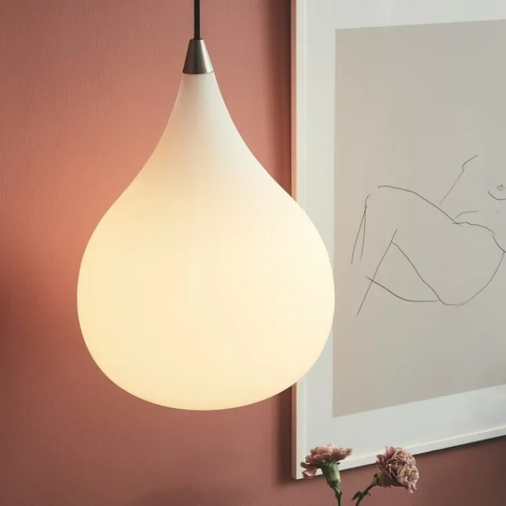 Online Drops pendel, glas, Ø23 cm Tilbud|Halo Design