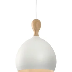Outlet Dueodde pendel, hvid/metal, Ø24 cm Halo Design