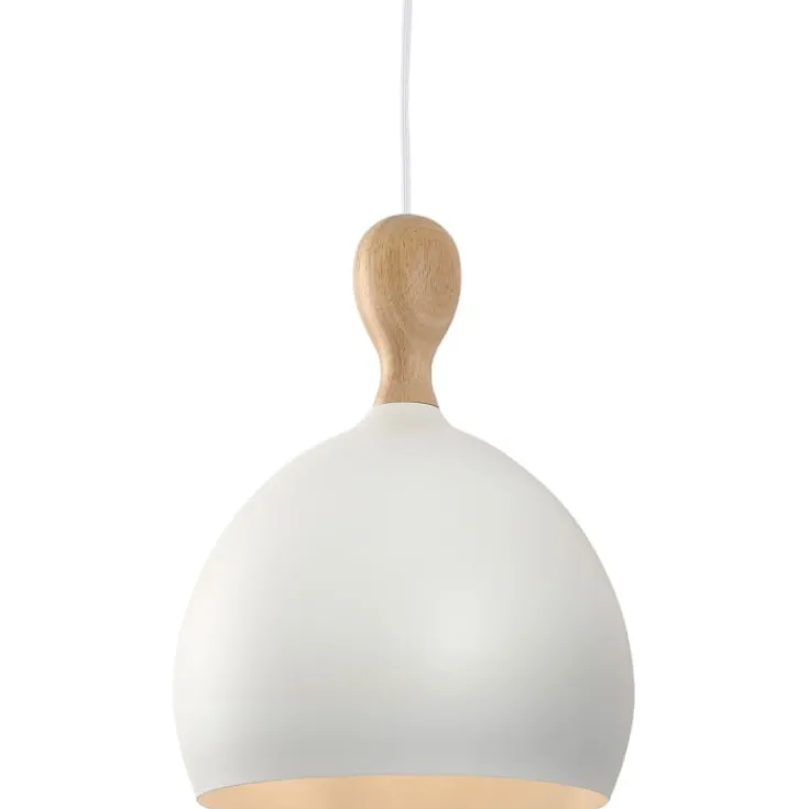 Outlet Dueodde pendel, hvid/metal, Ø24 cm Halo Design