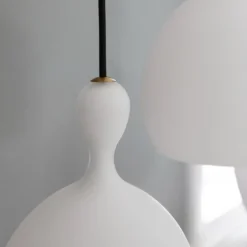 Clearance Dueodde pendel, opal/glas, Ø18 cm Halo Design