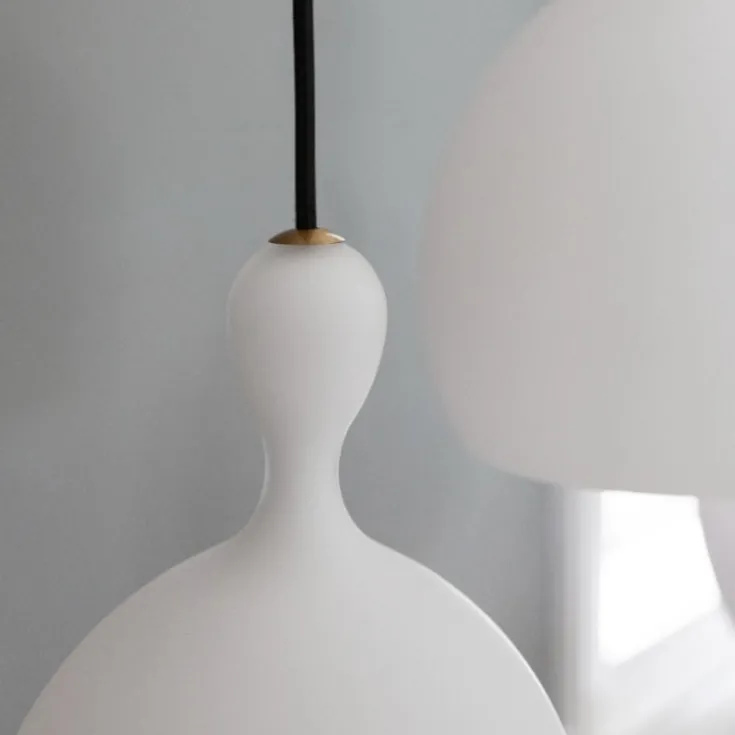 New Dueodde pendel, opal/glas, Ø24 cm Halo Design