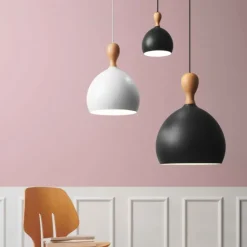 Clearance Dueodde pendel, sort/metal, Ø24 cm Halo Design