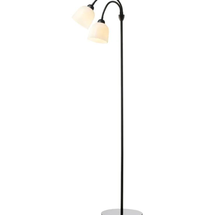 Online Glow gulvlampe, opal/sort, Gulvlamper