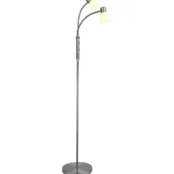 Hudson gulvlampe, 2-armet, stål Gulvlamper