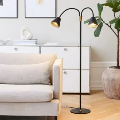 Outlet Hygge gulvlampe, 2 spots, Gulvlamper