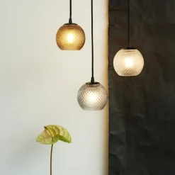 Nobb pendel, ravfarvet, Ø12 cm Halo Design
