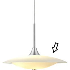 Outlet reserveglas til Baroni pendel, øverste skærm, Halo Design|Reserveglas