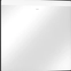Outlet Xarita Lite Q spejl med lys, 80x70 cm, sort Spejle Med Lys