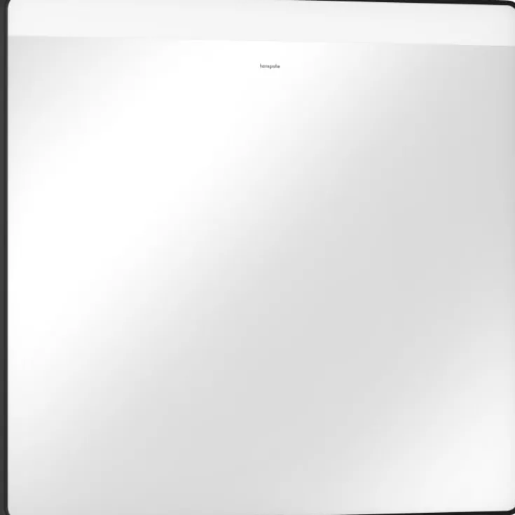 Outlet Xarita Lite Q spejl med lys, 80x70 cm, sort Spejle Med Lys