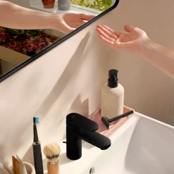 Best Xarita Lite Q spejl med lys, sensor, 80x70 cm, sort Spejle Med Lys