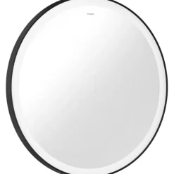 Outlet Xarita Lite S spejl med lys, sensor, Ø70 cm, sort Spejle Med Lys