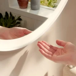 Discount Xarita Lite S spejl med lys, sensor, Ø90 cm, hvid Spejle Med Lys