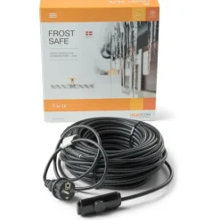 Sale FrostSafe frostsikringskabel, med termostat, 107W, 8 meter Varmekabler & Frostsikring