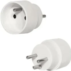 Sale Hybrid adapter stik, schuko til DK stik, hvid Stikpropper