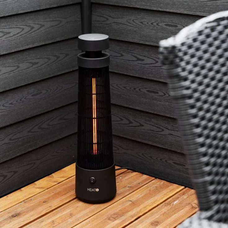 Outlet Heat1 Eco High-line terrassevarmer 1200W, sort Terrassevarmere