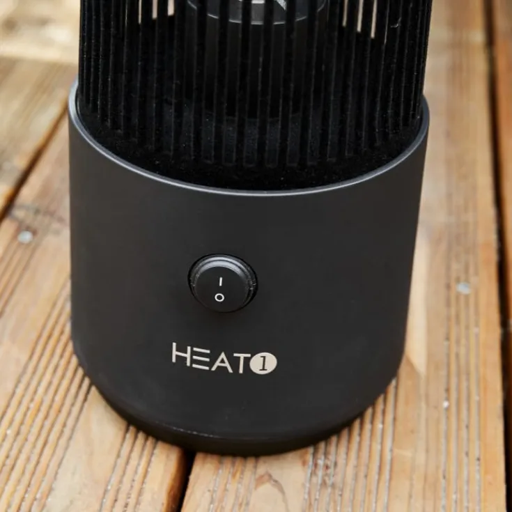 Outlet Heat1 Eco High-line terrassevarmer 1200W, sort Terrassevarmere