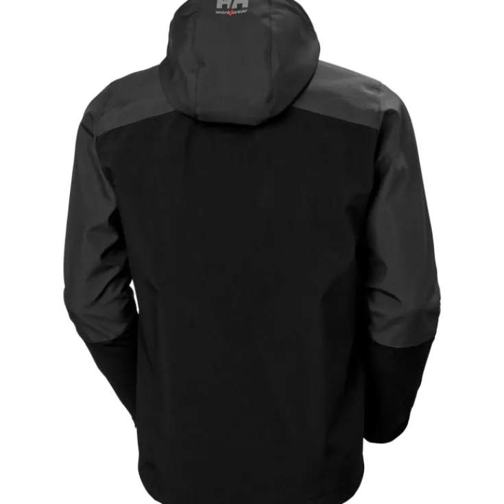 Discount Helly Hanen Oxford ofthell jakke, ort/mørkegrå, tr. Jakker & Veste