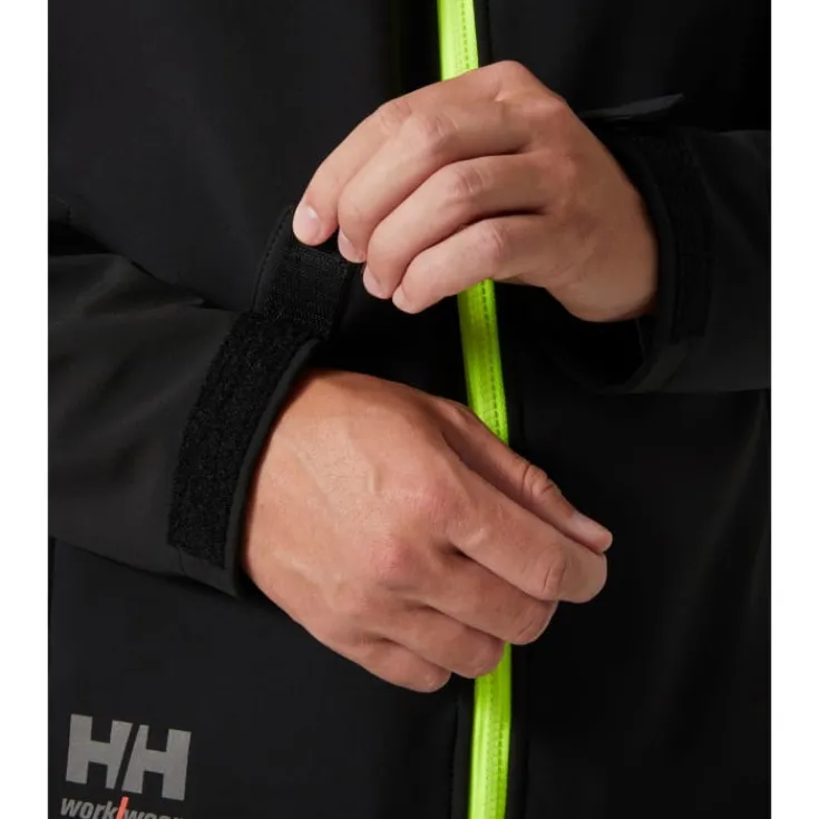 Discount Helly Hanen Oxford ofthell jakke, ort/mørkegrå, tr. Jakker & Veste