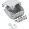Outlet DK0606G membrandåse, 130x130 mm, grå Samledåser