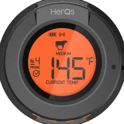 Clearance HerQs Dome, stegetermometer med trådløs display, appstyret Grill & Udstyr