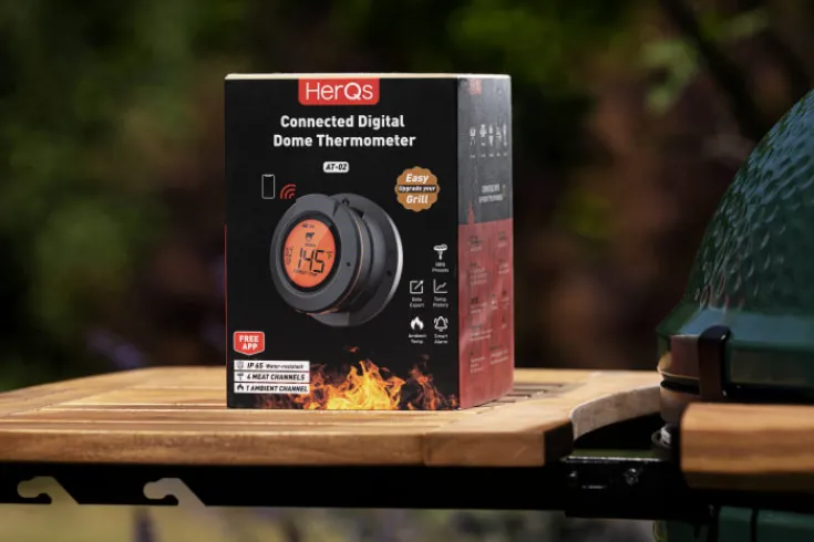 Clearance HerQs Dome, stegetermometer med trådløs display, appstyret Grill & Udstyr
