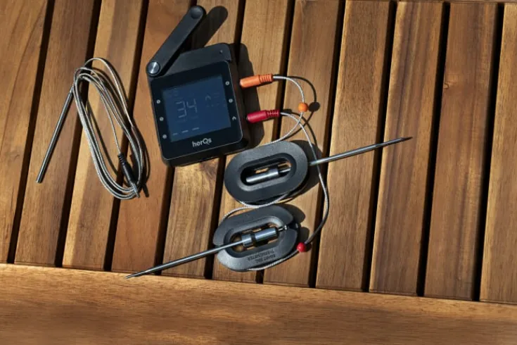 Sale HerQs Professional, stegetermometer med trådløs display, appstyret Grill & Udstyr