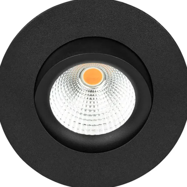 Sale D8 Tilt360 indbygningsspot, 8W, 2700K, sort Indbygningsspots