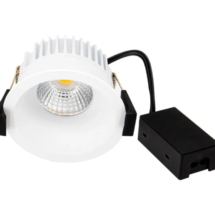 Hot D7 udendørs indbygningsspot, 6W, 3000K, hvid Indbygningsspots
