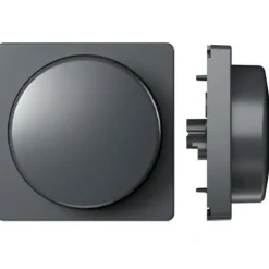 Hot front til ZigBee dreje lysdæmper, koksgrå Lysdæmpere