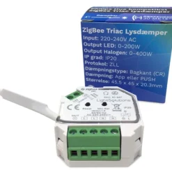 Mini ZigBee Triac lysdæmper, 200W Lysdæmpere