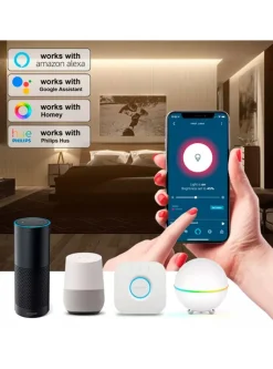 Clearance Zigbee lysdæmper til ledning, fodkontakt, hvid Lysdæmpere