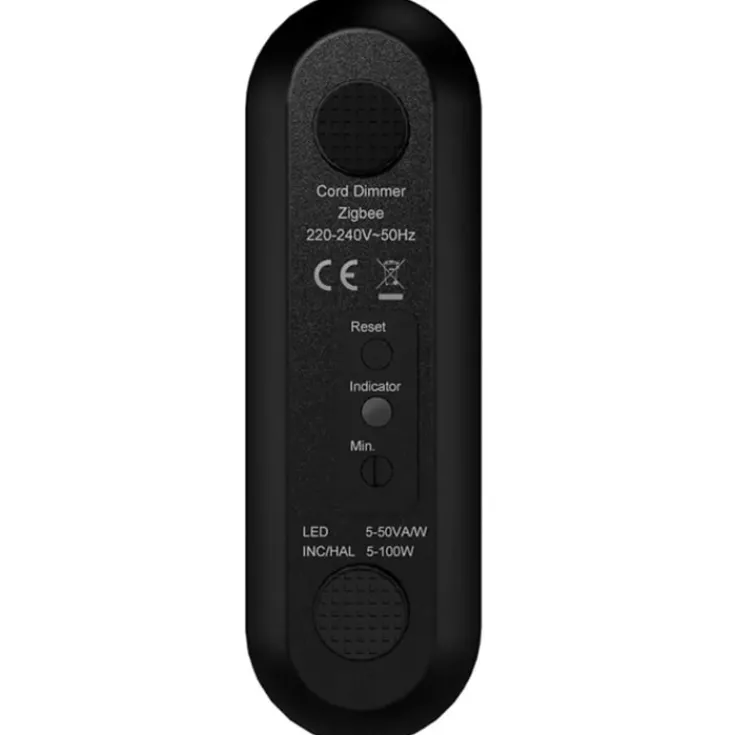 Online Zigbee lysdæmper til ledning, sort Lysdæmpere
