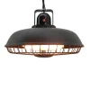 Sale terrassevarmer, lofthængt, 600/1200/1800W, sort Terrassevarmere