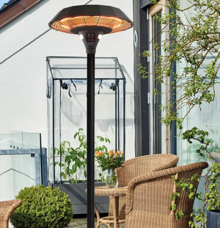 Discount UFO Gulv terrassevarmer 800/1300/2100W Terrassevarmere