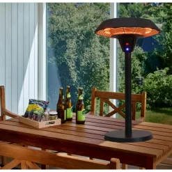 UFO terrassevarmer bordmodel, 800/1200/2000W Terrassevarmere