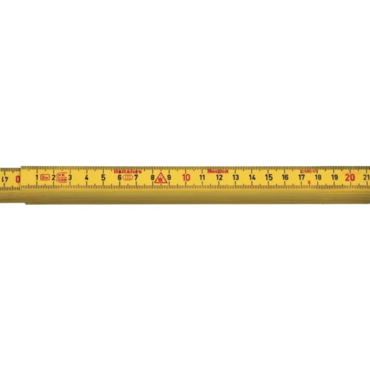 Best 2 meter glasfiber tommestok i 10 led Tommestok & Afstandsmålere