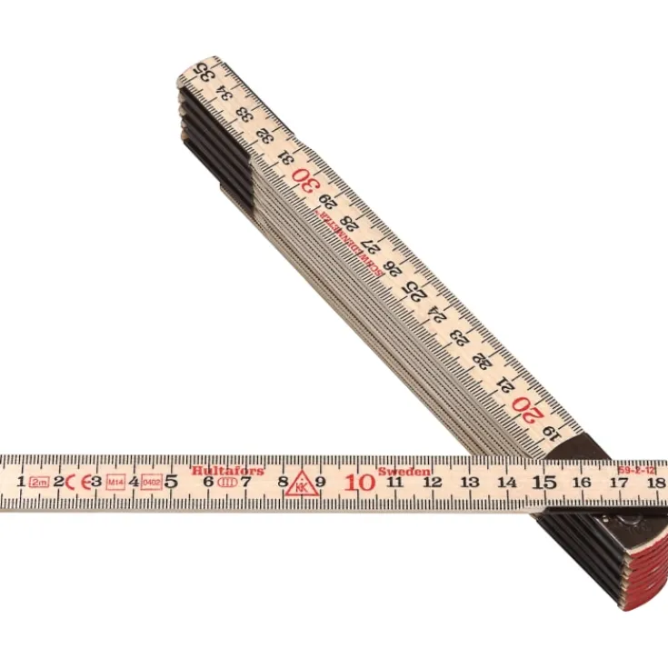 Discount 2 meter tommestok i 12 led Tommestok & Afstandsmålere