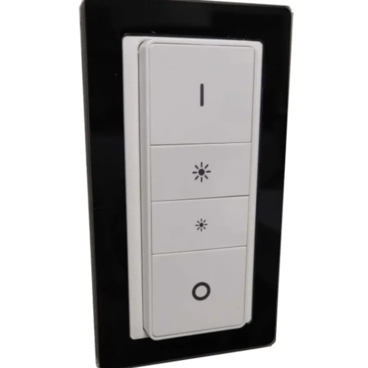 Outlet Indsats til Philips Hue dimmer med LK pure design ramme, sort Rammer|Tilbud