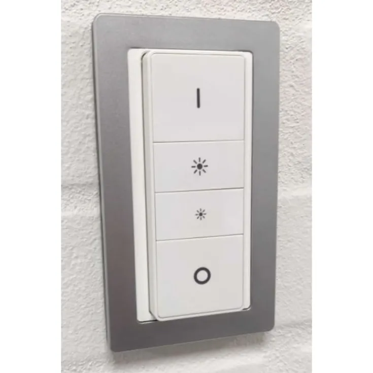 Clearance Indsats til Philips Hue dimmer med LK pure design ramme, stål Rammer|Tilbud
