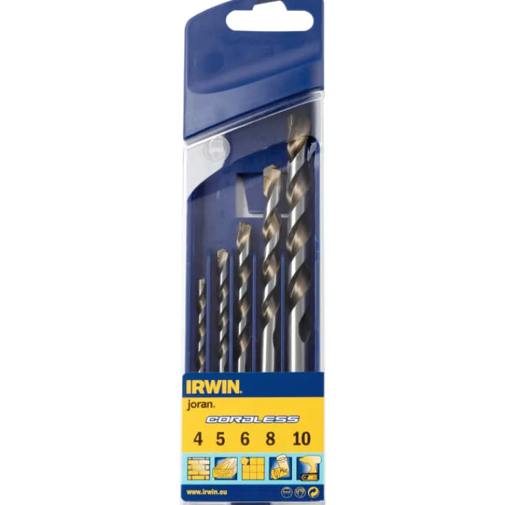 Cordless universal boresæt, 4-5-6-8-10 mm Bits, Toppe & Bor