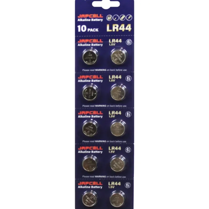 LR44 batterier, 10 stk. Batterier